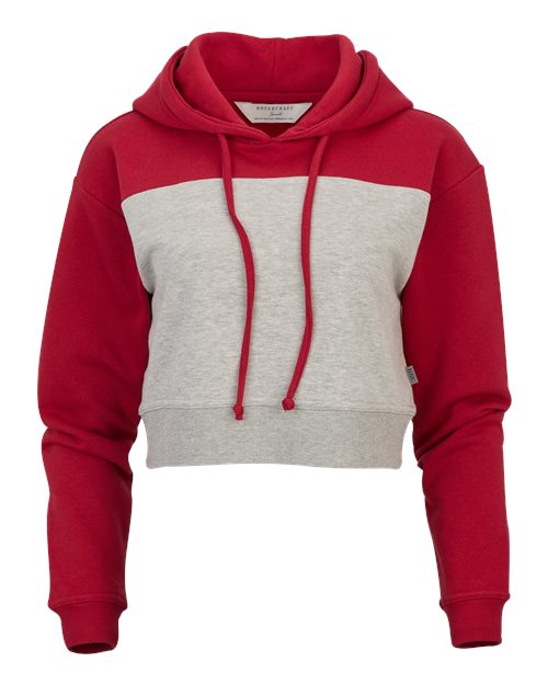 Women's Cropped Fleece Hooded Sweatshirt – Front
