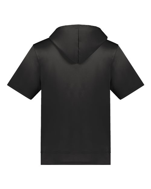 Unisex Fleece Short Sleeve Hooded Pullover – Back