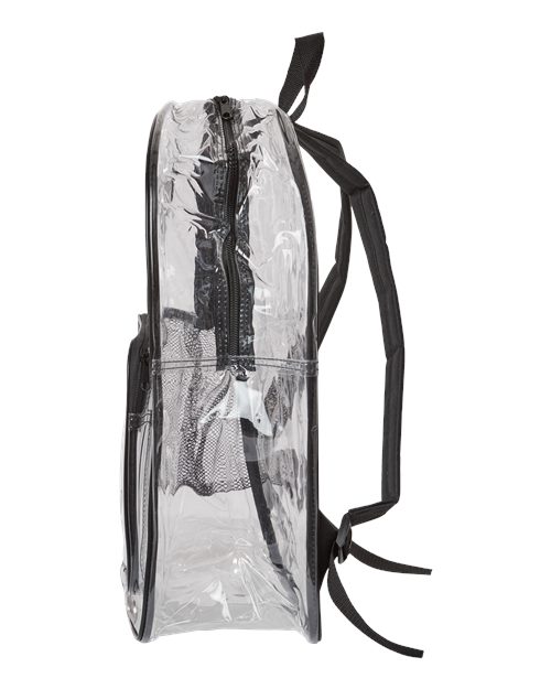 Large 17" Heavy Duty Clear Backpack – Detail