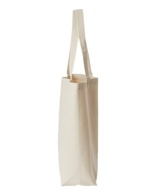 Jumbo Recycled Midweight Gusseted Canvas Tote – Detail