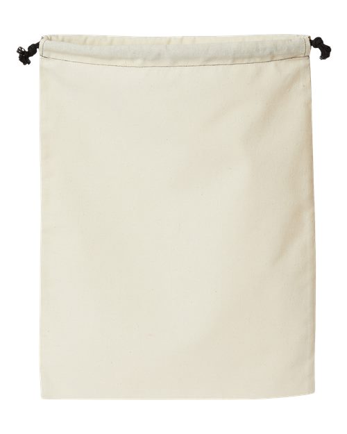 Double Cinch Recycled Canvas Shoe and Accessory Bag – Back