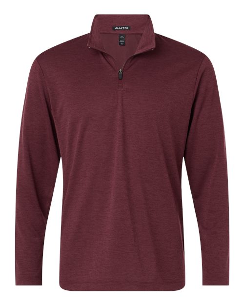 Men's Pro-Lock Performance Mélange Quarter-Zip Pullover – Front