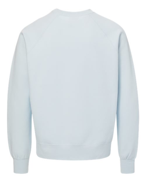 Unisex Vintage Fleece Raglan Crewneck Sweatshirt – Back