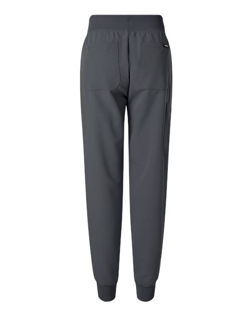 Women's Petite Sizes Silex Knit-Waist Scrub Joggers – Back