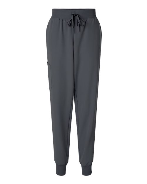 Women's Petite Sizes Silex Knit-Waist Scrub Joggers – Front