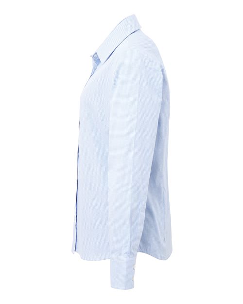 Women's Microcheck Gingham Cotton Shirt – Detail