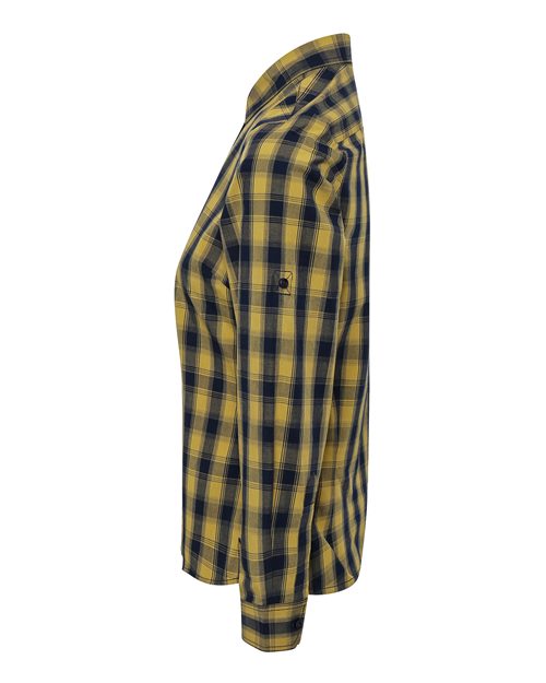 Women's Mulligan Check Cotton Dress Shirt – Detail