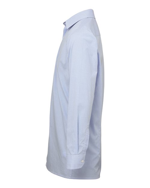 Men's Microcheck Gingham Cotton Shirt – Detail