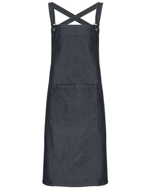 Cross Back Barista Bib Apron – Front
