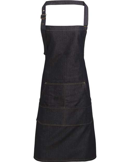 Jeans Stitch Denim Bib Apron – Front