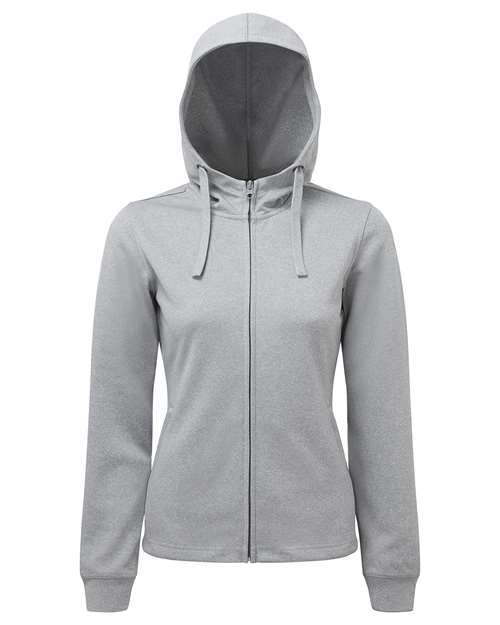 Women's Spun Dyed Full-Zip Hooded Sweatshirt – Front