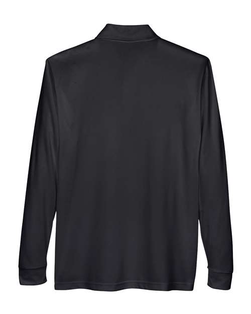 Men's Pinnacle Performance Long Sleeve Piqué Polo with Pocket – Back