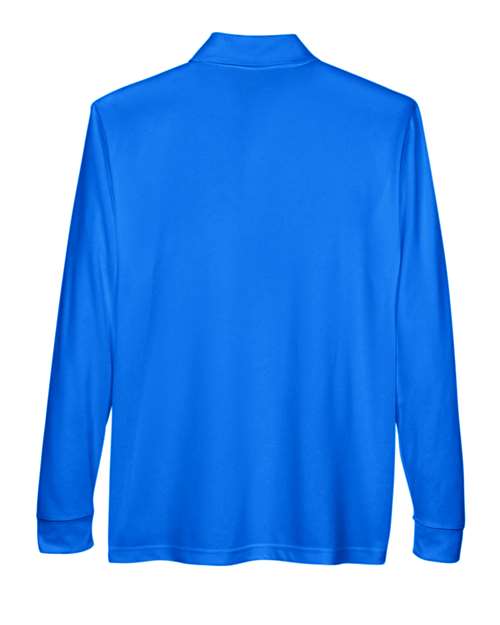Men's Pinnacle Performance Long Sleeve Piqué Polo with Pocket – Back