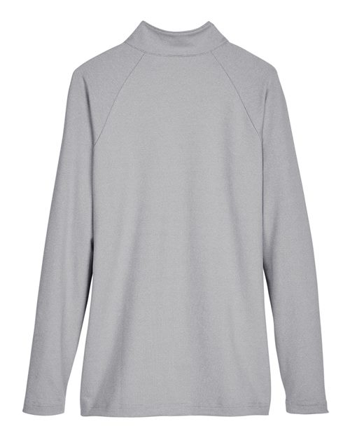 Women's CrownLux Performance® Clubhouse Micro-Stripe Quarter-Zip Pullover – Back