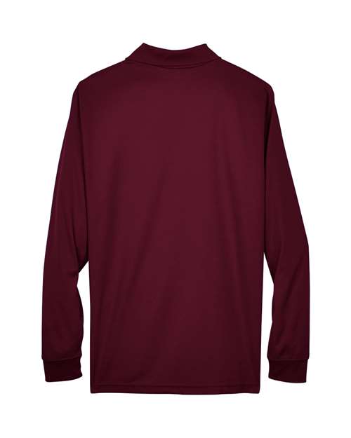 Men's Pinnacle Performance Long Sleeve Piqué Polo – Back