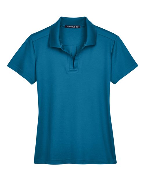 Women's CrownLux Performance® Plaited Polo – Front