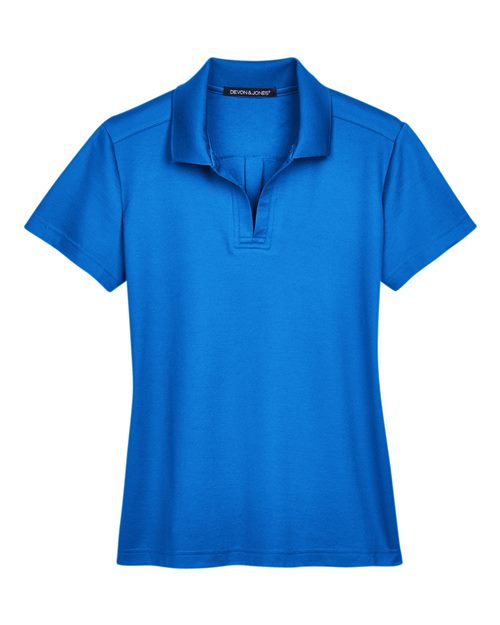 Women's CrownLux Performance® Plaited Polo – Front