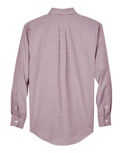 Men's Crown Collection® Gingham Check Woven Dress Shirt – Back
