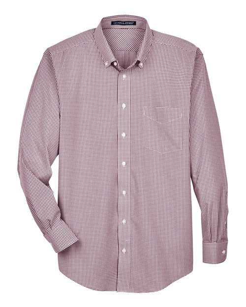 Men's Crown Collection® Gingham Check Woven Dress Shirt – Front