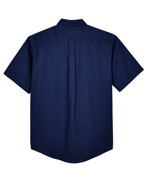 Men's Optimum Short Sleeve Twill Dress Shirt – Back