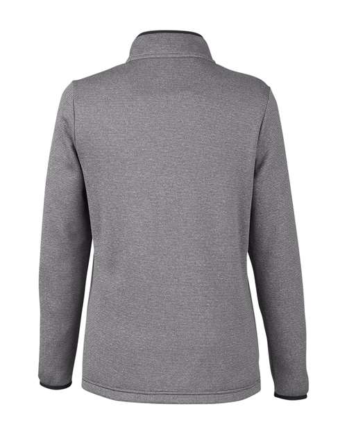 Women's Venture Heathered Stripe Quarter-Zip Pullover – Back