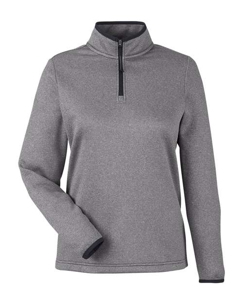 Women's Venture Heathered Stripe Quarter-Zip Pullover – Front