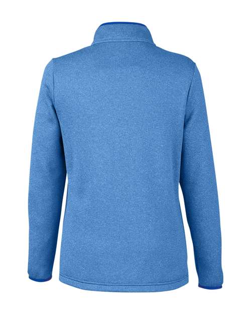 Women's Venture Heathered Stripe Quarter-Zip Pullover – Back