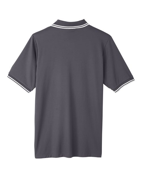 Men's CrownLux Performance® Plaited Tipped Polo – Back