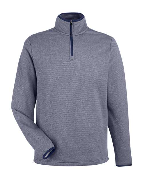Men's Venture Heathered Stripe Quarter-Zip Pullover – Front