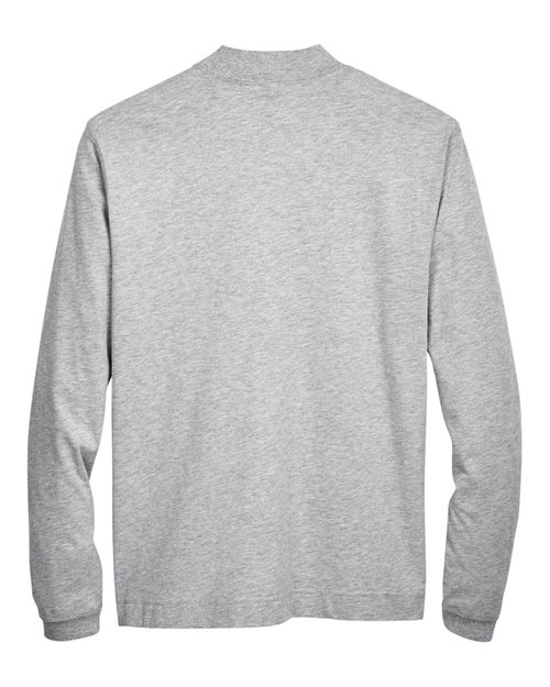 Unisex Sueded Jersey Mock Neck T-Shirt – Back