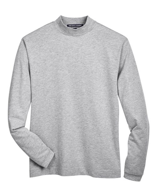 Unisex Sueded Jersey Mock Neck T-Shirt – Front
