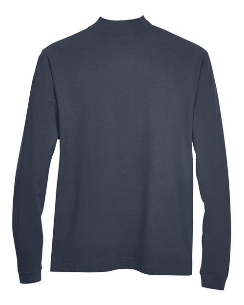 Unisex Sueded Jersey Mock Neck T-Shirt – Back