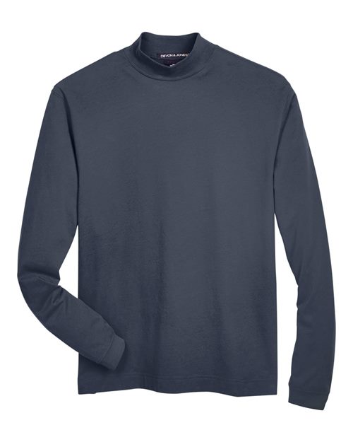 Unisex Sueded Jersey Mock Neck T-Shirt – Front