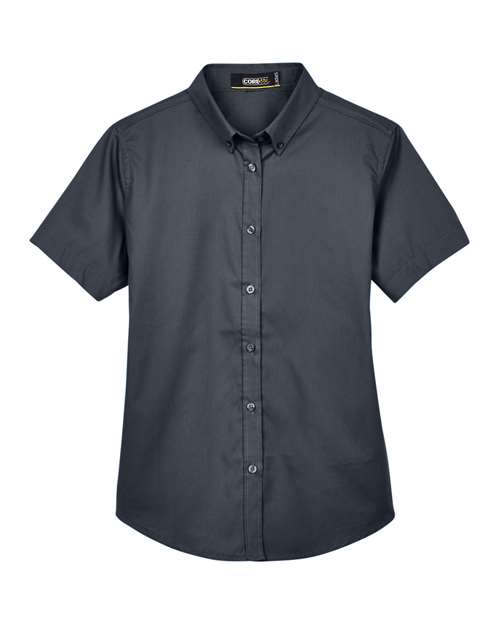 Women's Optimum Short Sleeve Twill Shirt – Front