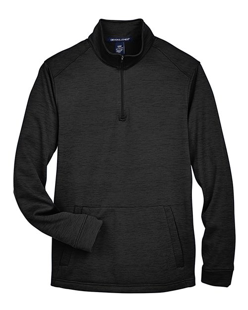 Men's Newbury Mélange Fleece Quarter-Zip Pullover – Front