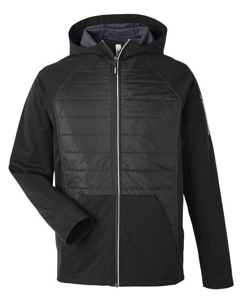 Unisex Techno Lite Hybrid Hooded Jacket – Front