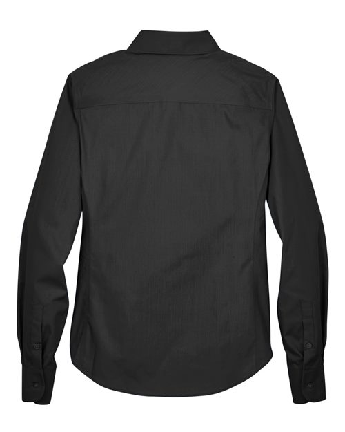 Women's Crown Collection® Broadcloth Woven Dress Shirt – Back