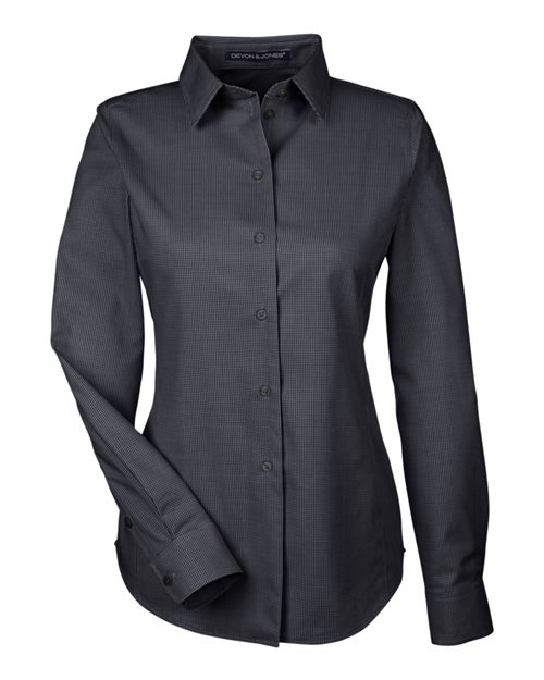 Women's Crown Collection® Royal Dobby Woven Dress Shirt – Front
