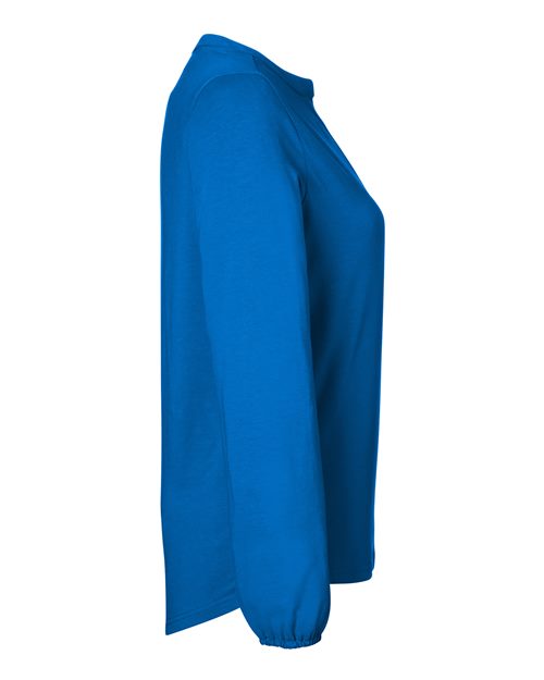 Women's Raleigh Half-Placket Knit Top – Detail