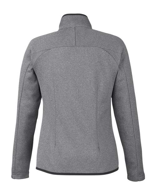 Women's Venture Heathered Stripe Full-Zip Jacket – Back