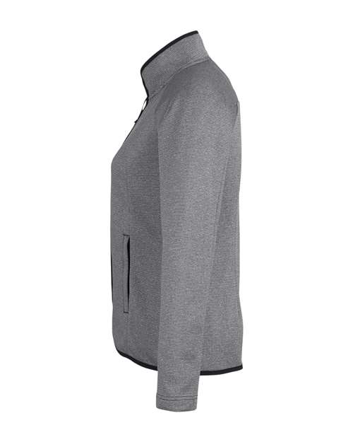 Women's Venture Heathered Stripe Full-Zip Jacket – Detail