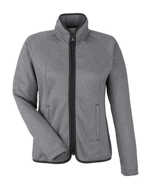 Women's Venture Heathered Stripe Full-Zip Jacket – Front