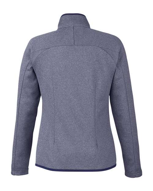 Women's Venture Heathered Stripe Full-Zip Jacket – Back