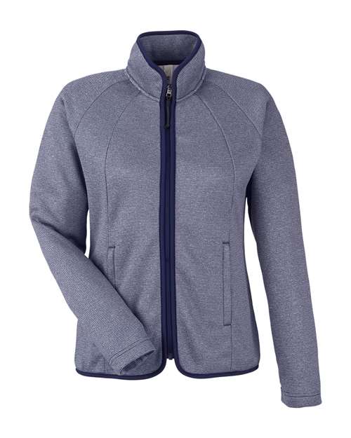 Women's Venture Heathered Stripe Full-Zip Jacket – Front