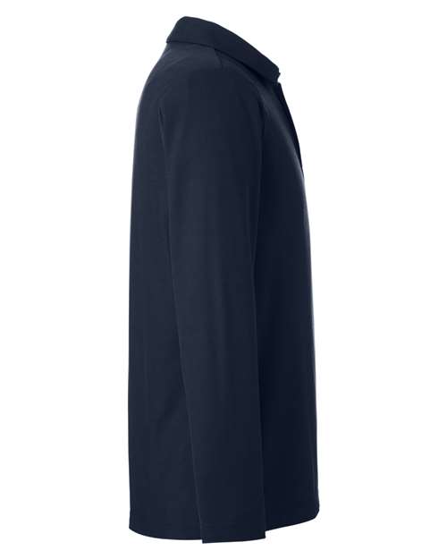 Men's Fusion ChromaSoft™ Long Sleeve Pique Polo – Detail