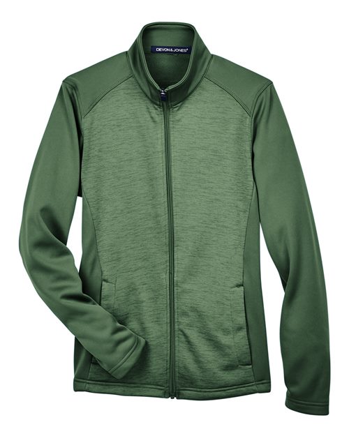 Women's Newbury Colorblock Mélange Fleece Full-Zip Jacket – Front