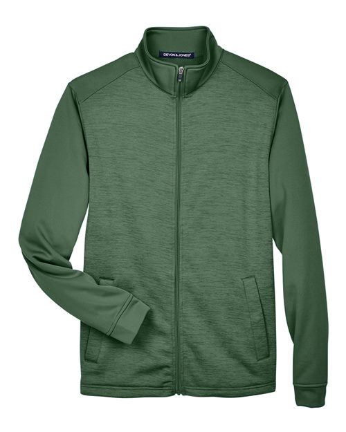 Men's Newbury Colorblock Mélange Fleece Full-Zip jacket – Front