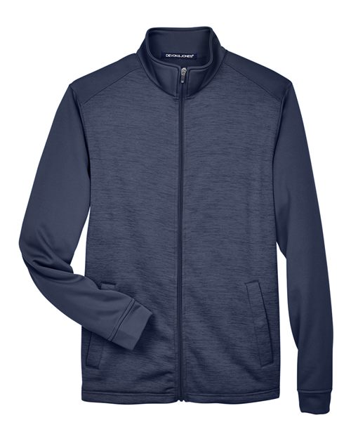 Men's Newbury Colorblock Mélange Fleece Full-Zip jacket – Front