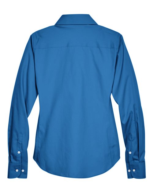 Women's Crown Collection® Oxford Woven Dress Shirt – Back