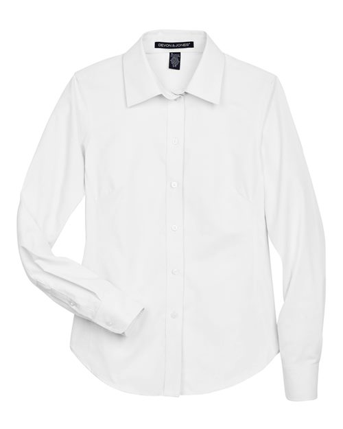 Women's Crown Collection® Oxford Woven Dress Shirt – Front
